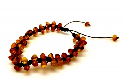 Adult Baroque Amber Flowerburst Bracelet
